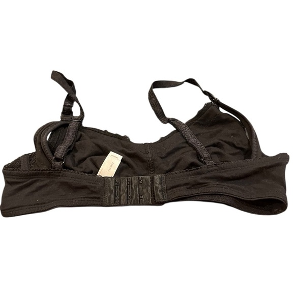 Gilligan & O’Malley black cotton wireless nursing bra bralette M medium like new - Picture 4 of 5
